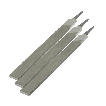 Эффективный набор плоских напильников 6 дюймов для опиливания и обрезки строительных деталей из массива дерева, 3 шт. стальных напильников без ручки.