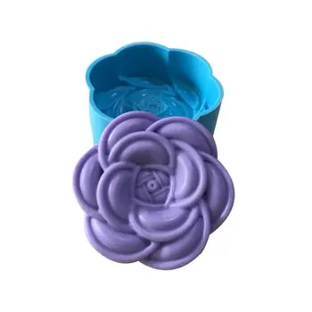 1 шт. Силиконовые формы для цветов, форма для торта, форма для мыла, 3D Форма для помадки, формы для шоколадных свечей, Кухонные принадлежности из глины, смолы
