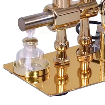 1 Шт. Экспериментальная модель двигателя Стирлинга с горячим воздухом Электрический генератор Физический эксперимент Научная игрушка Золото 1