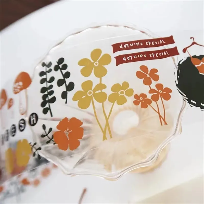 Винтажный теплый стиль Цветочная бабочка Васи ПЭТ Лента для изготовления открыток Украшения DIY План скрапбукинга Наклейки