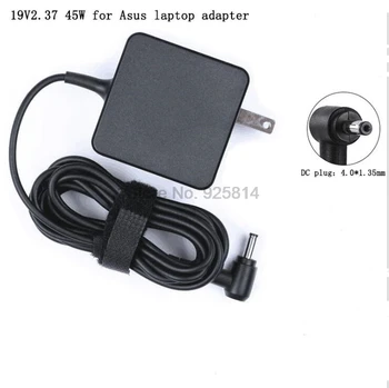 20 шт./лот ЕС США Штекер Для Ноутбука Адаптер Переменного тока Зарядное Устройство для Ноутбука 19v 2.37a 45w 4.0 мм * 1.35 мм для Asus UX305F UX21A UX31A UX32A UX32V