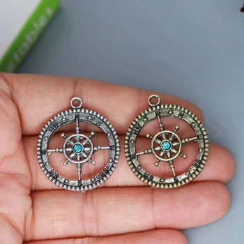 3 шт./лот, компас, славянский кулон-шарм в виде викинга для ожерелья 