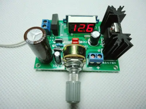 Светодиодный дисплей LM317 Регулируемый регулятор напряжения Понижающий модуль переменного/постоянного тока до 5 В 12 В 3