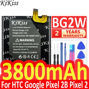 3800 мАч Аккумулятор Высокой Емкости BG2W G011A-B Для HTC Google Pixel 2B Pixel 2 Muski Аккумулятор Мобильного Телефона Большой Мощности