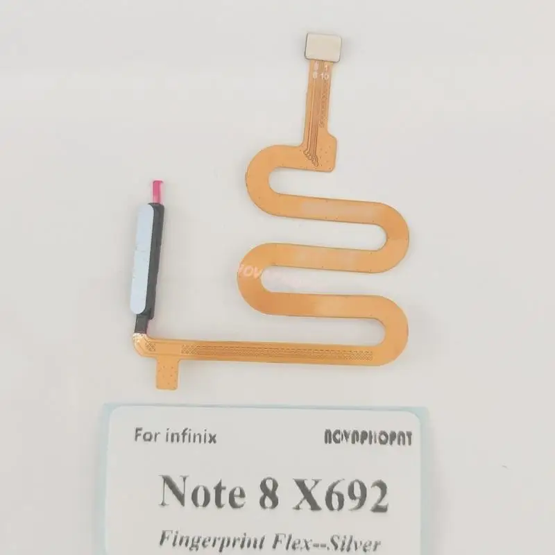 Для Infinix Note 8 X692 Гибкая Кнопка Включения Выключения питания с отпечатком пальца Home Control Ключ Разблокировки Гибкий кабель Датчика 2