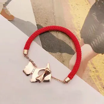 Benmingnian 2018 Маленькая красная веревка браслет Восточные ворота новогодний подарок другу JY Dog