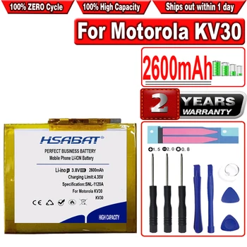 Аккумулятор HSABAT 2600 мАч KV30 для Motorola Razr 2019 XT2000-1 XT2000-2 XT2000 Voyager SB18C40007