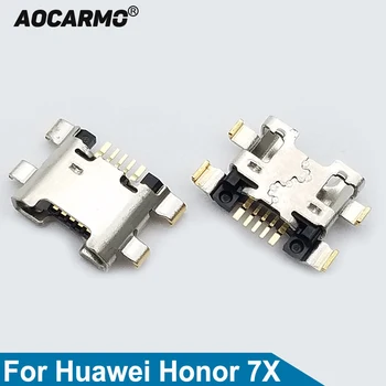 Запасная часть USB-зарядного устройства Aocarmo для Huawei Honor 7X, порт для зарядки, разъем док-станции.