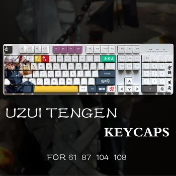 Колпачок Для Ключей Demon Slayer 108 Клавиш Xda Profile Agatsuma Zenitsu Pbt Keycaps Окрашиваемые На Заказ Колпачки Для Аксессуаров Механической Клавиатуры 2