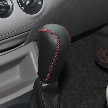 Крышка ручки переключения передач из натуральной кожи для автомобиля Mitsubishi Zinger MT на ручке переключения передач, чехол для рычага переключения передач, ошейник переключения передач PPC
