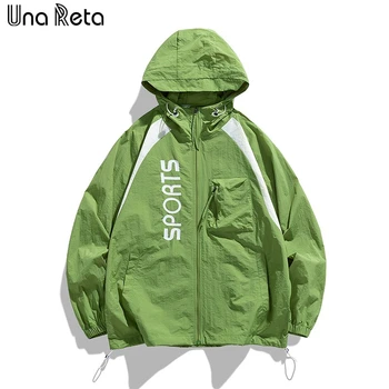Куртки Una Reta Для мужчин, Новая мужская ветровка в стиле хип-хоп, мужская уличная одежда, повседневная мужская куртка на молнии