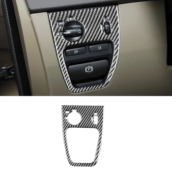 Наклейка на панель управления фарами из углеродного волокна для Volvo XC90 2003-2014 Аксессуары