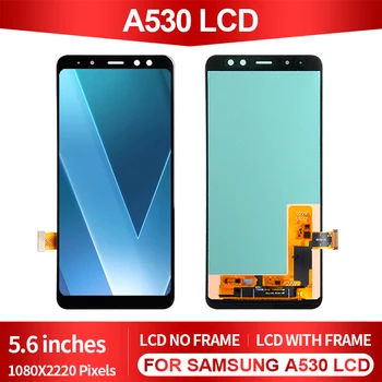 Новая горячая распродажа A8 2018, дисплей Samsung Galaxy A530 Lcd с сенсорным экраном и цифровым преобразователем в сборе 5,6 дюймов, Бесплатная доставка